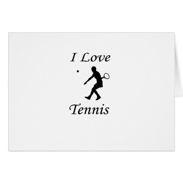 I Love Tennis (Front Horizontal)