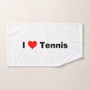 I love Tennis  Hand Towel