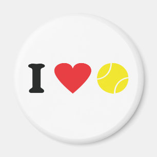 I love tennis icon magnet