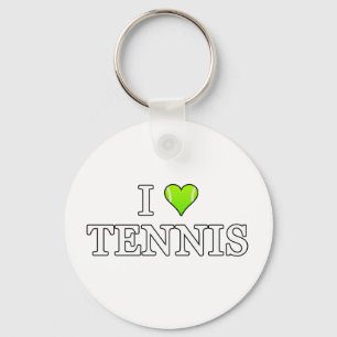 I Love Tennis Key Ring