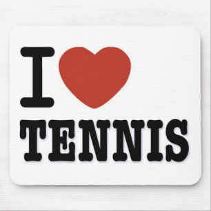I LOVE TENNIS MOUSE MAT