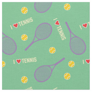 I love tennis on minty fabric