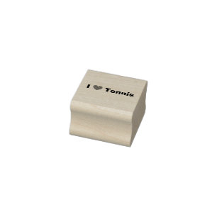 I love Tennis  Rubber Stamp