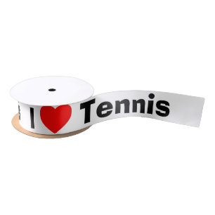 I love Tennis  Satin Ribbon
