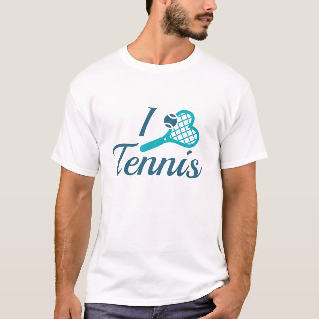 I Love Tennis T-Shirt (Front)