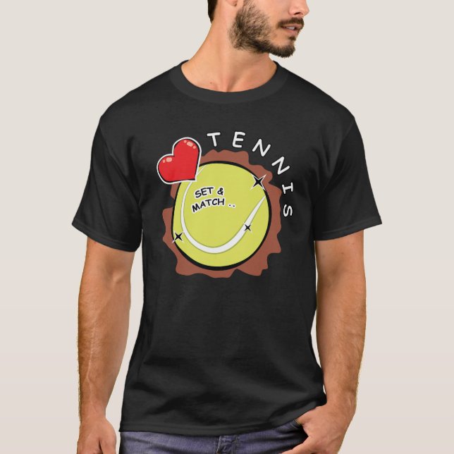 I Love Tennis T-Shirt (Front)