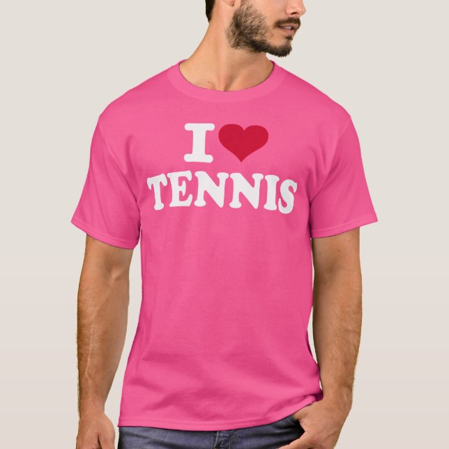 I Love Tennis T-Shirt (Front)