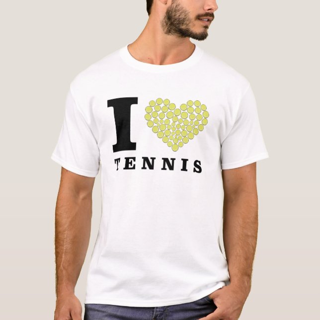 I Love Tennis T-Shirt (Front)