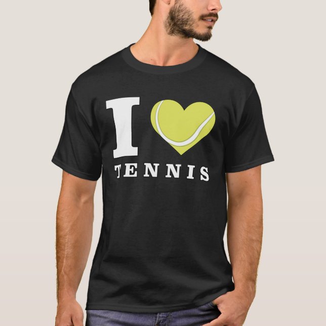 I Love Tennis T-Shirt (Front)