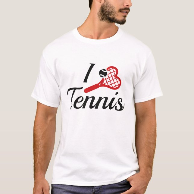 I Love Tennis T-Shirt (Front)