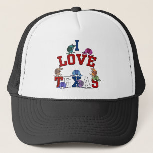 I Love Texas-Colourful Armadillos Trucker Hat