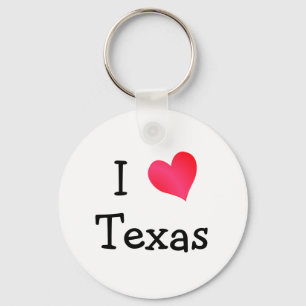 I Love Texas Key Ring