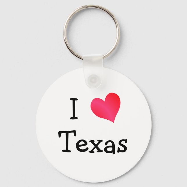 I Love Texas Key Ring (Front)