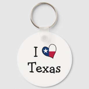 I Love Texas Keychain