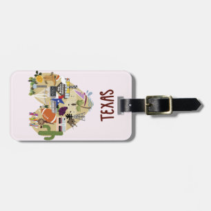 I LOVE Texas Luggage Tag