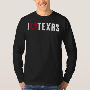 I Love Texas Proud Texan Us State Patriotic Texas T-Shirt