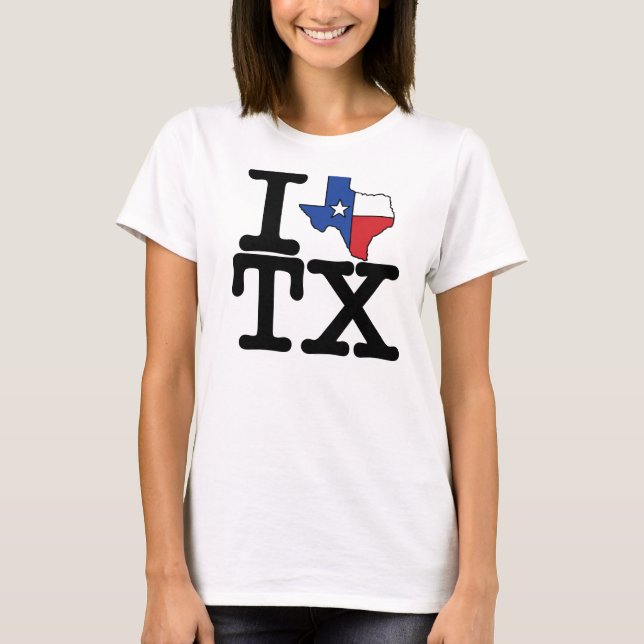 I love Texas t-shirt. T-Shirt (Front)