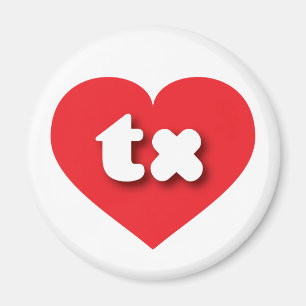 I love Texas - tx red heart Magnet