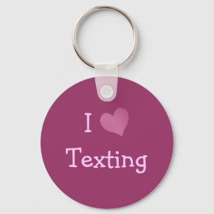 I Love Texting Key Ring