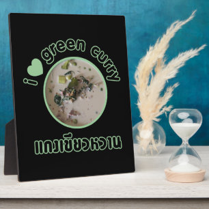 I Love Thai Green Curry ... Thailand Street Food Plaque