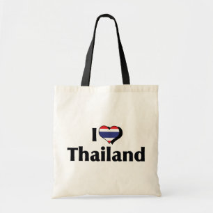 I Love Thailand Flag Tote Bag