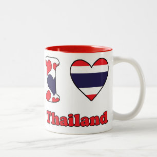 I love Thailand Two-Tone Coffee Mug