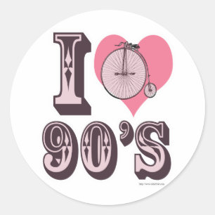 I Love the 1890s Classic Round Sticker