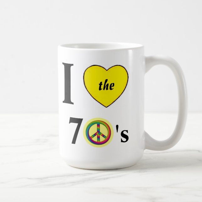 I Love The 70's Coffee Mug (Right)