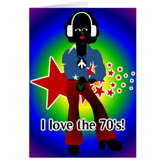 I Love The 70's Greeting Card
