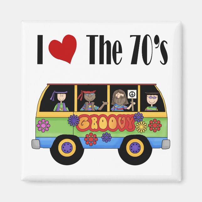 I love the 70's magnet (Front)