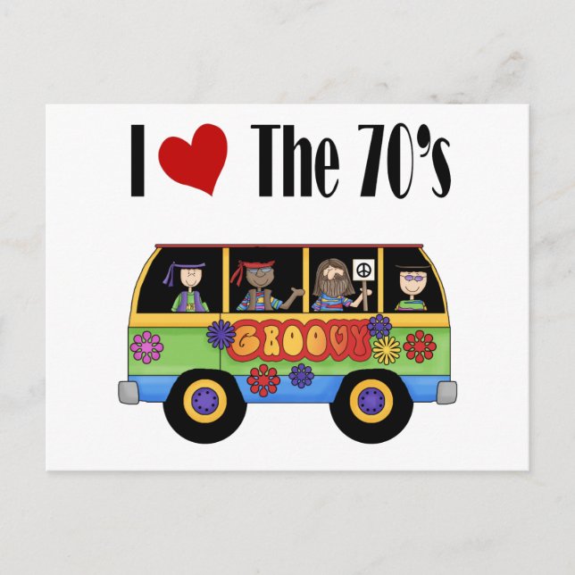 I love the 70's postcard (Front)