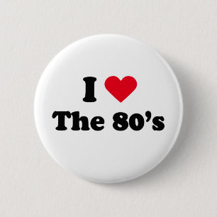I love the 80s 6 cm round badge