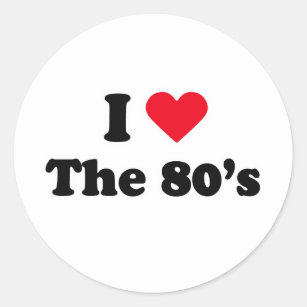 I love the 80s classic round sticker