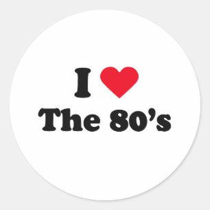 I love the 80's classic round sticker