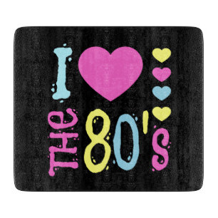 I Love the 80s Disco Costume Cutting Board