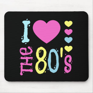 I Love the 80s Disco Costume Mouse Mat