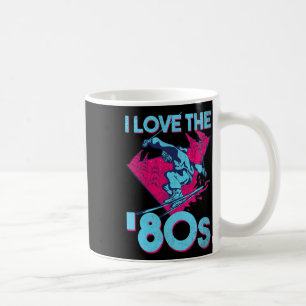 I Love The 80s, Retro Ski Vintage 80s 90s Skiing O Coffee Mug