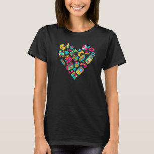 I love the 90's 90s Outfit for Women 80s I heart t T-Shirt
