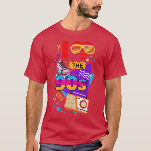 I Love the 90s Boombox Music Retro Graphic  T-Shirt