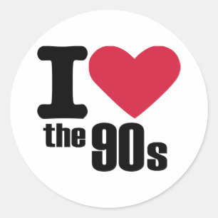 I love the 90's classic round sticker
