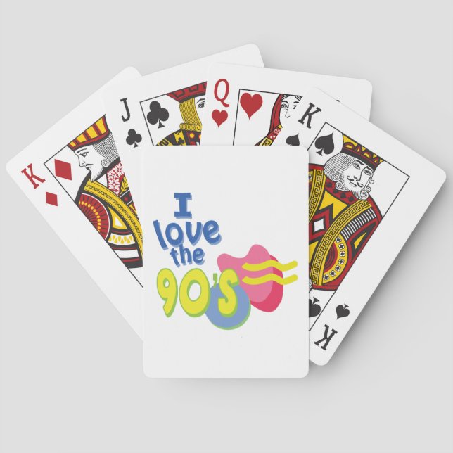 I Love the 90s Playing Cards (Back)