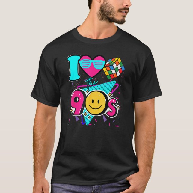 I Love The 90s  Retro 90s Clothes for Women and Me T-Shirt (Front)