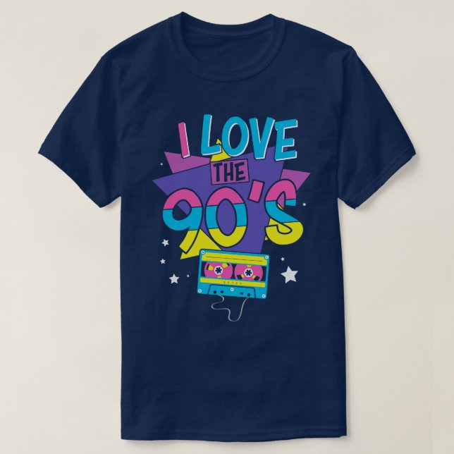 I Love the 90s Retro 90s Nostalgia T-Shirt (Design Front)