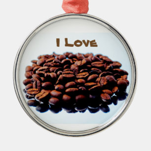I Love the Aroma of Coffee Metal Tree Decoration