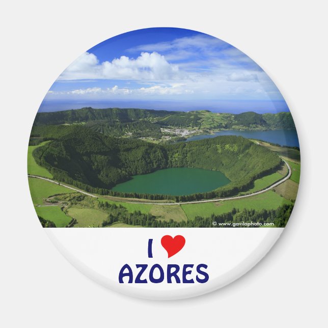 I Love the Azores Magnet (Front)