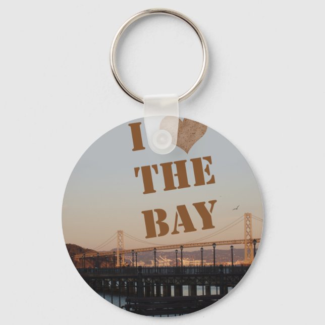 I Love The Bay! Key Ring (Front)