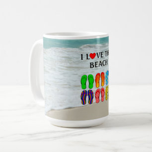 I Love the Beach Coffee Mug