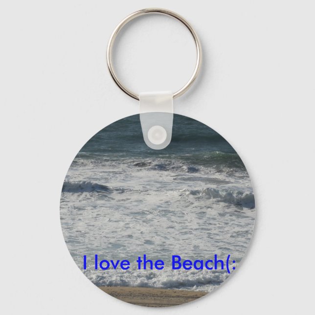 I love the Beach(: Key Ring (Front)