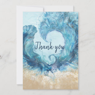 I Love the Beach Thank You Card