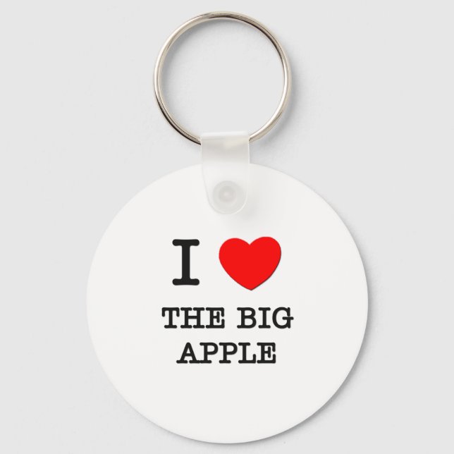 I Love The Big Apple Key Ring (Front)